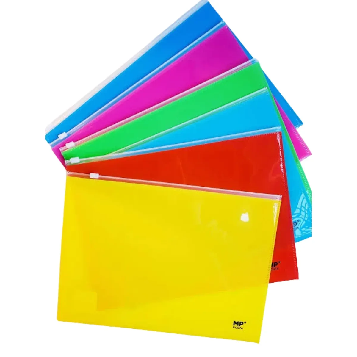 Sobre Plástico Zip A4 de Colores