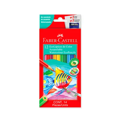 Colores Acuarelables x12 - Faber Castell