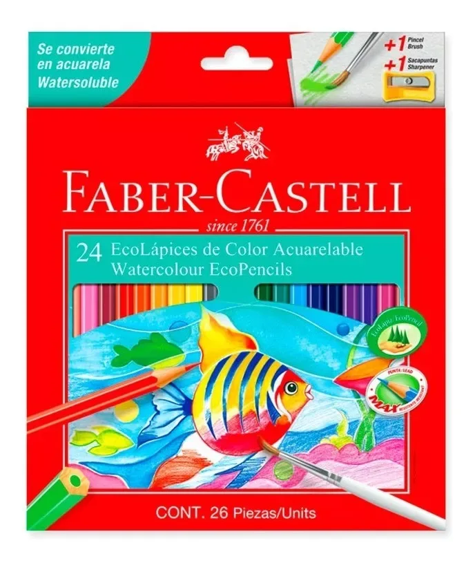Colores Acuarelables x24 - Faber Castell