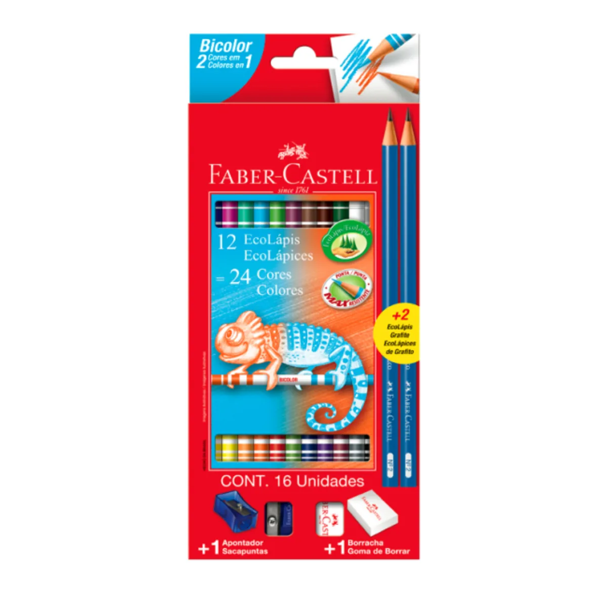 Colores Faber Castell 2 En 1 Bicolor x12