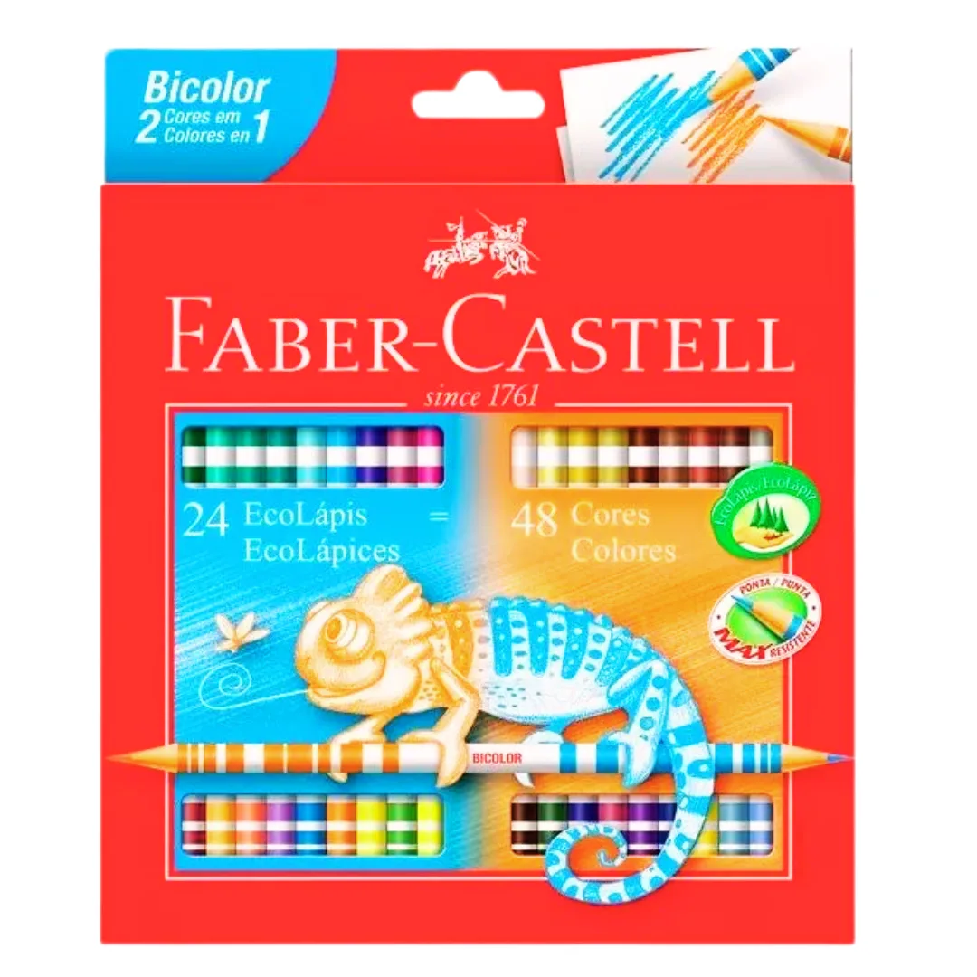 Colores Faber Castell 2 En 1 Bicolor x24