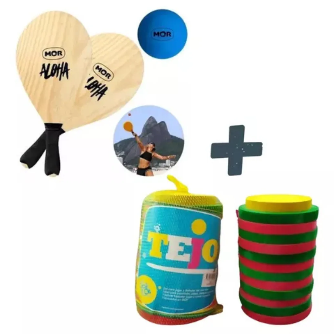 Combo Paleta de madera + Tejo de Playa