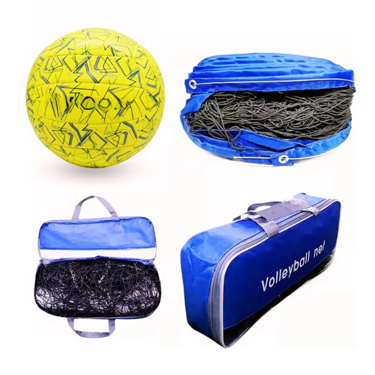 Combo Red de Voley Profesional con Pelota Fluo