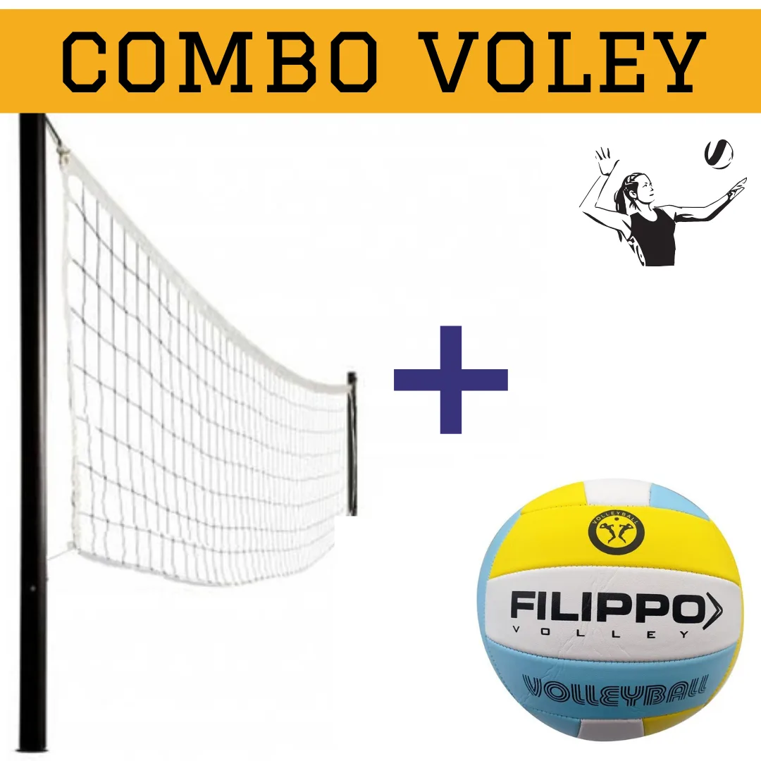 Combo Red De Voley Profesional con Pelota