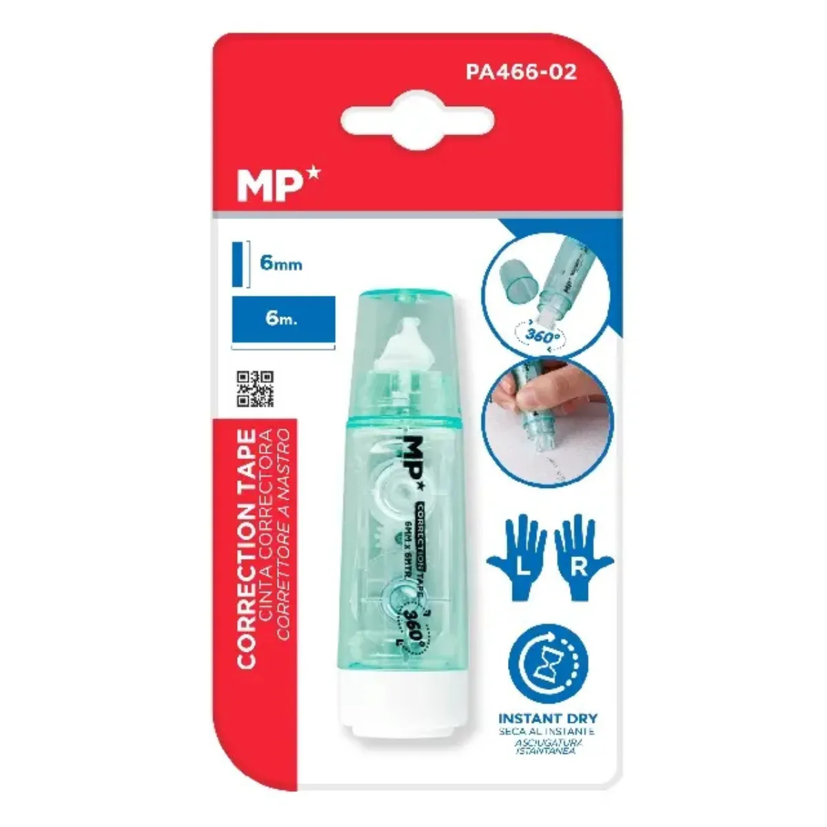 Corrector en Cinta 360º - Apto para Zurdos