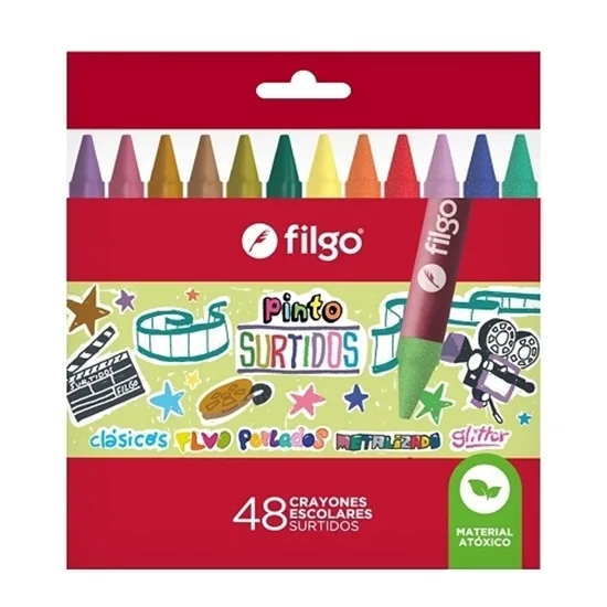 Crayolas Surtidas x48 - Filgo