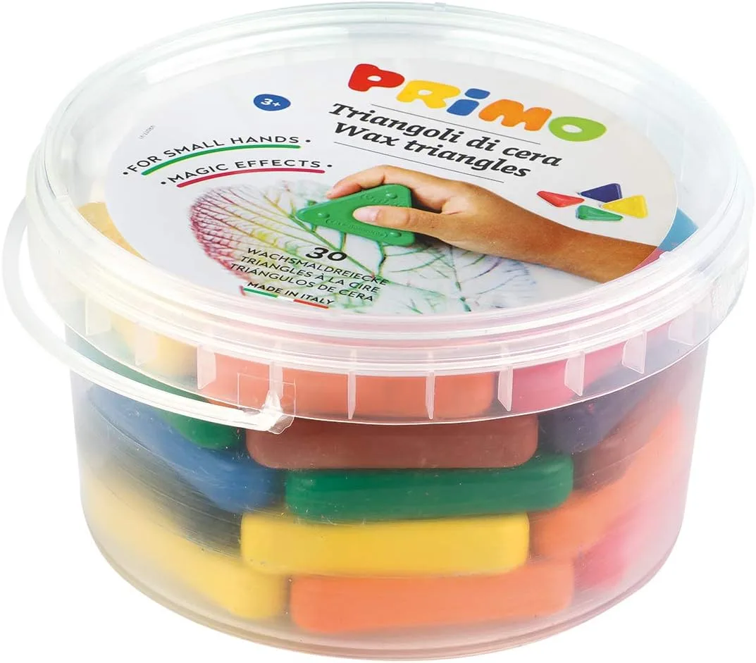 Crayones triangulares de cera x30 - Primo