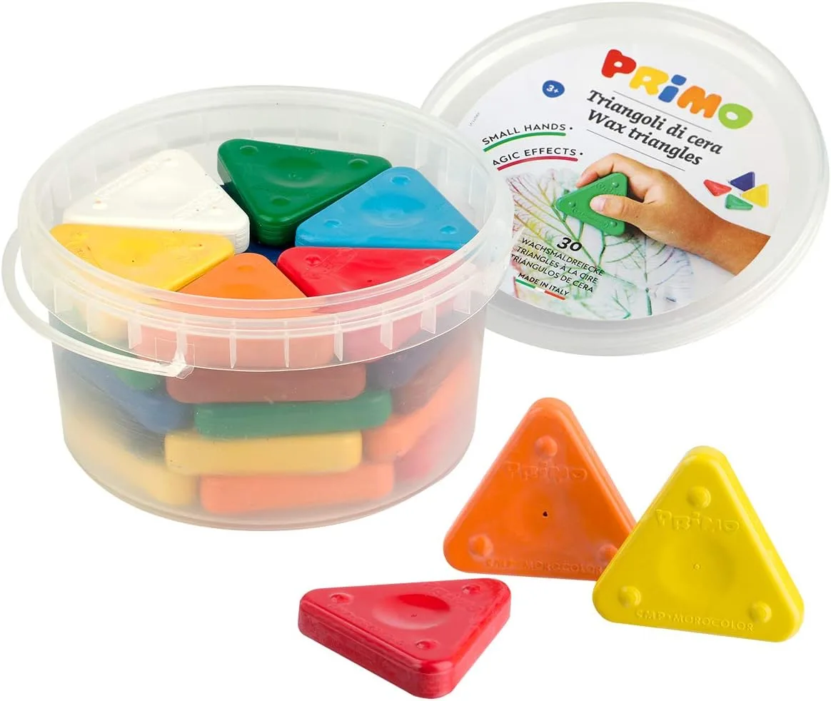 Crayones triangulares de cera x30 - Primo