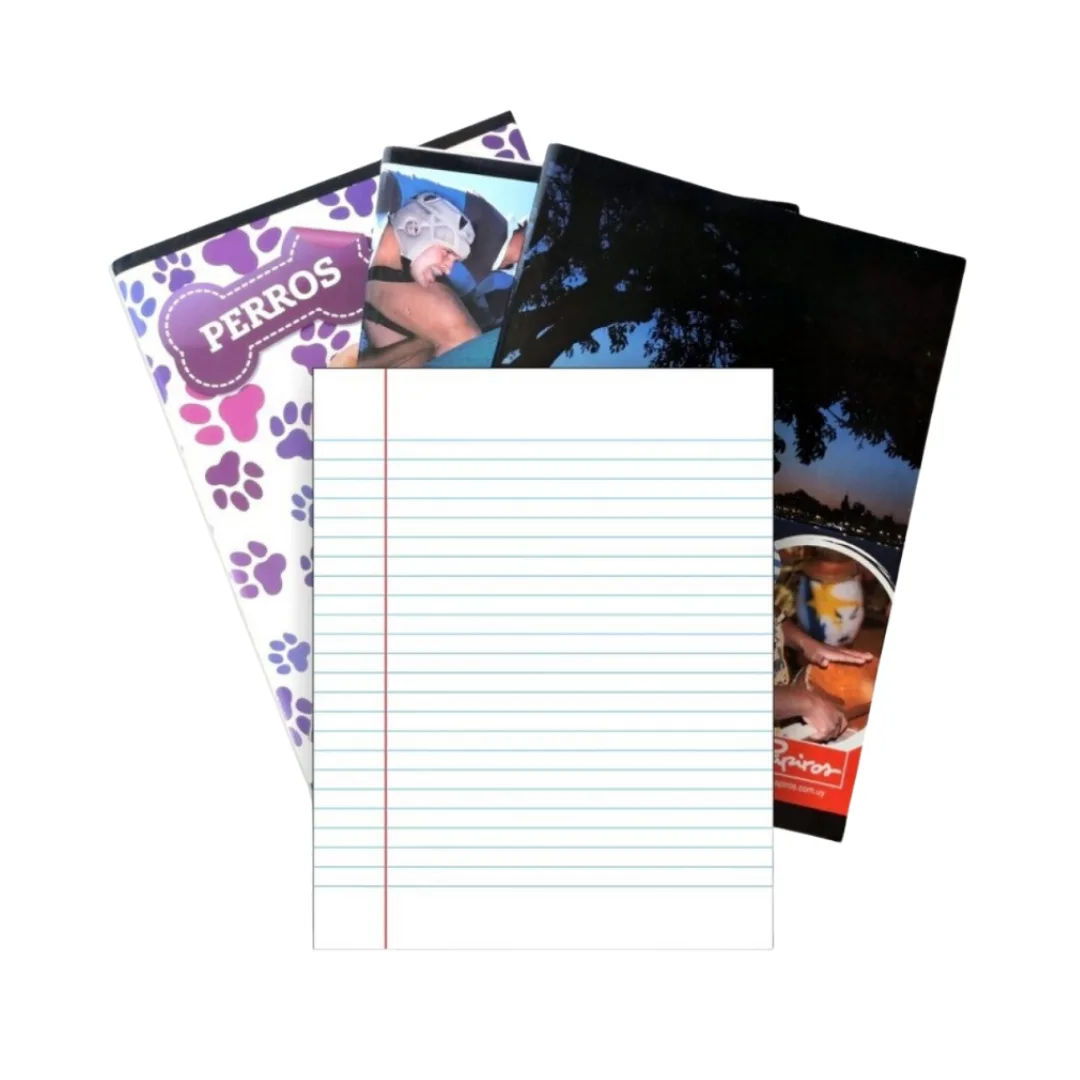 Cuaderno 48 Hojas Margen Rojo - Papiros Flex