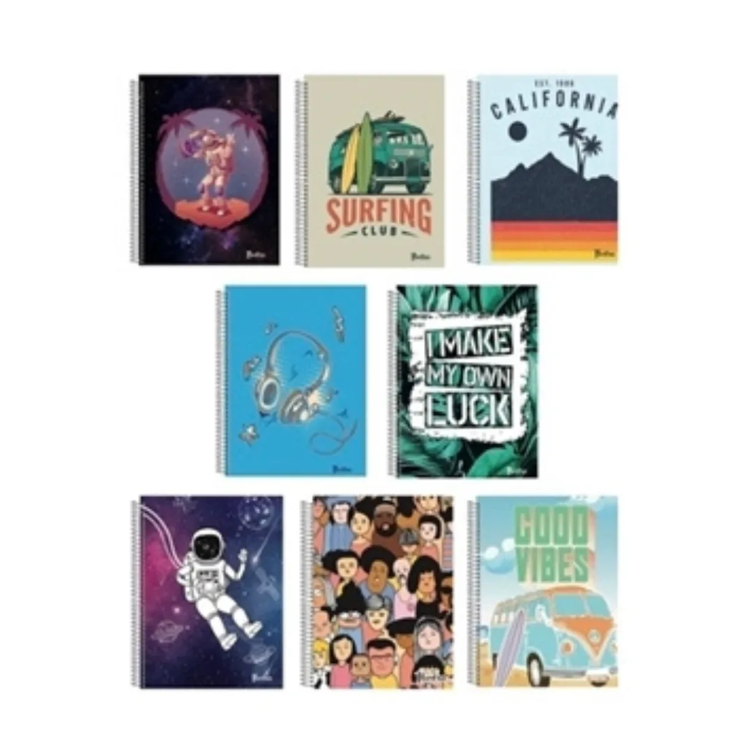 Cuaderno 96 Hojas Rayado C/Espiral