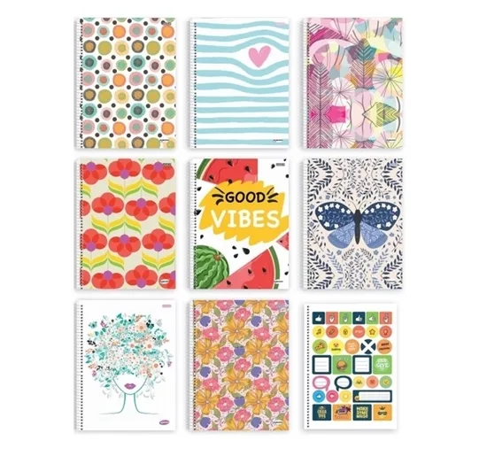 Cuaderno A5 con espiral TD