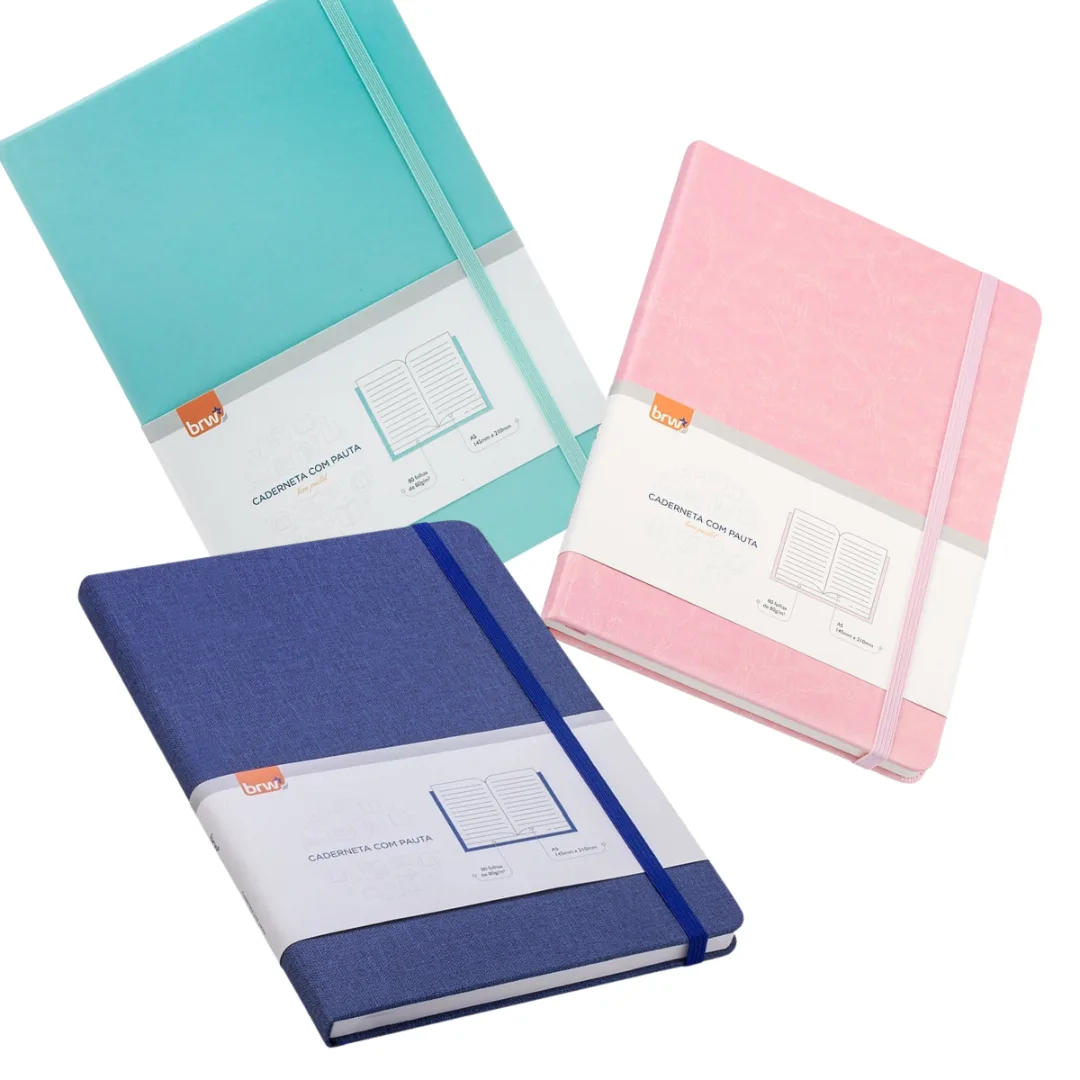 Cuaderno A5 Tapa Dura con Elastico - BRW