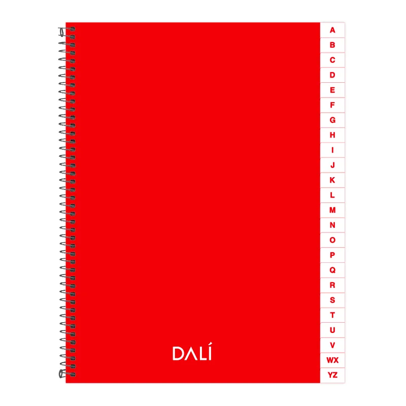 Cuaderno con Indice 3