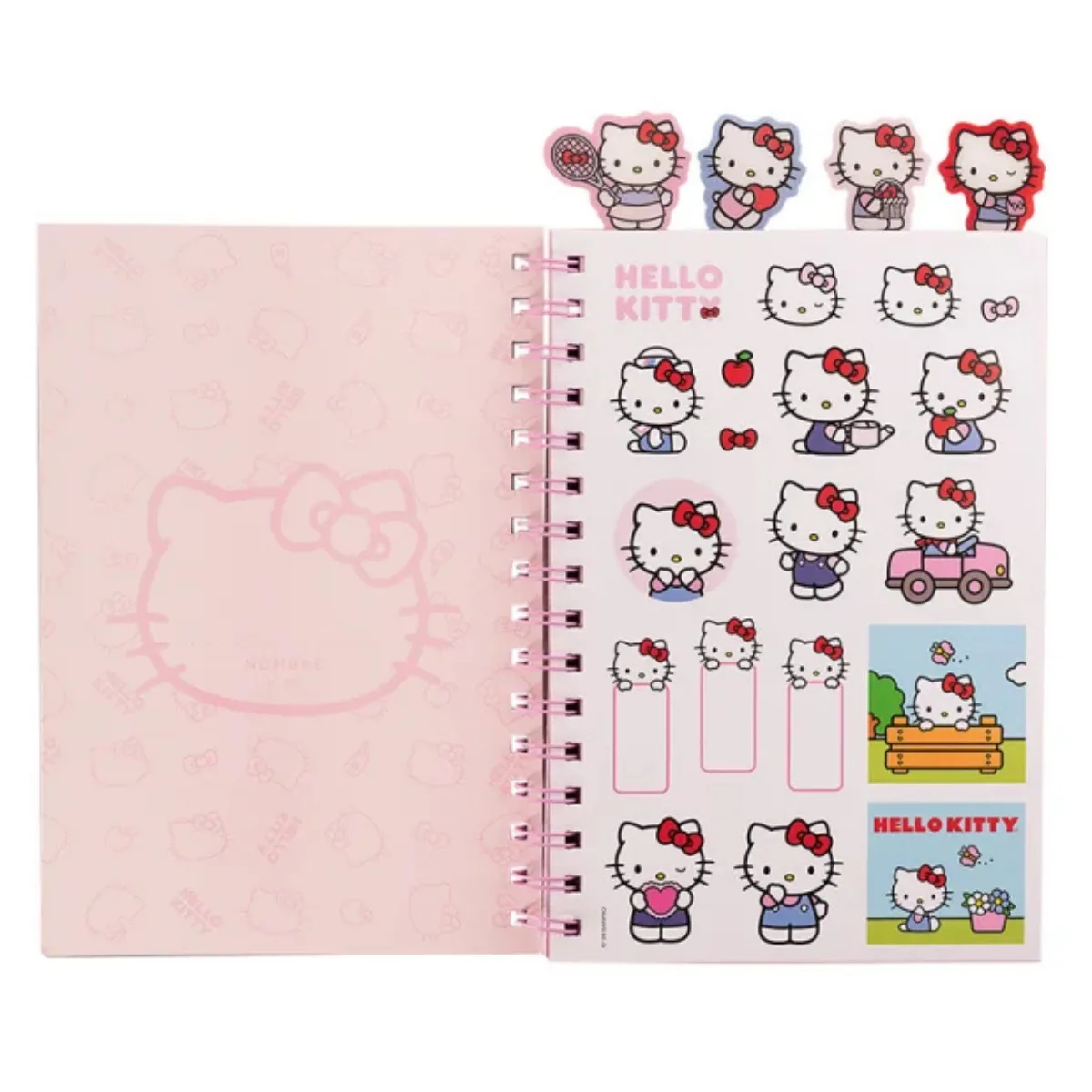 Cuaderno con separadores Hello Kitty - Mooving