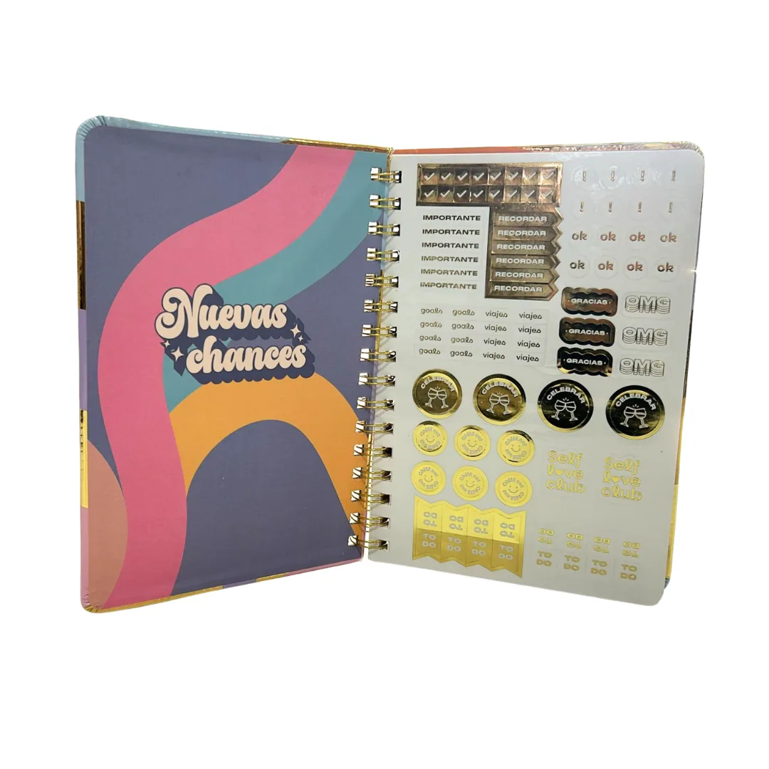 Cuaderno Femenino 120 Hojas Bullet y Rayadas - Big Life