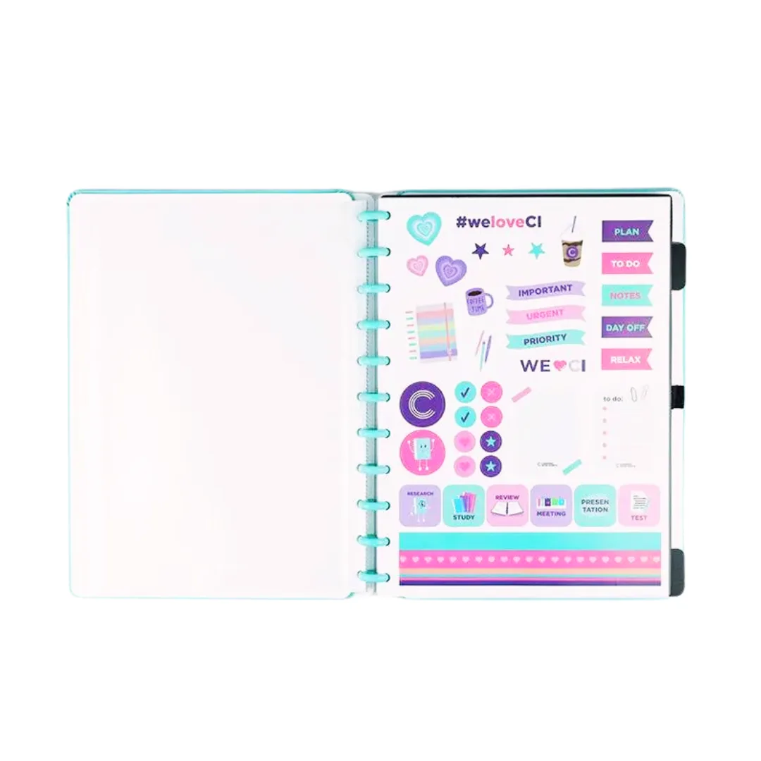 Cuaderno Inteligente A5 con Discos - Aquamarine 3