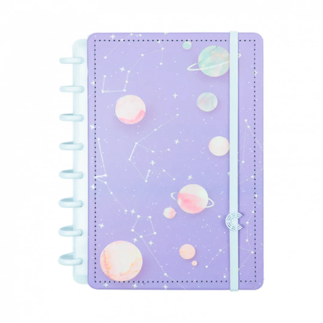 Cuaderno Inteligente A5 con Discos - Galaxy Lila