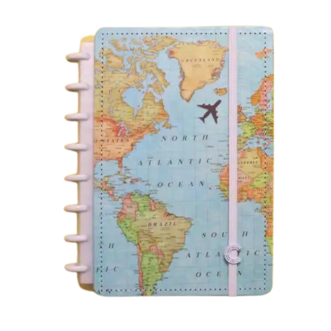 Cuaderno Inteligente A5 con Discos - Mapamundi