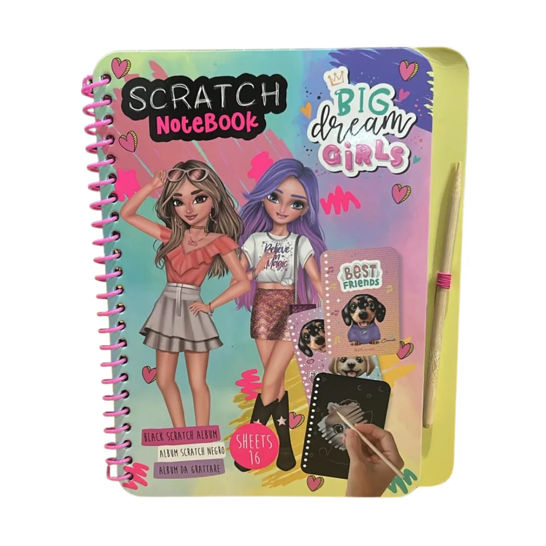 Cuaderno Scratch Girls -16 hojas