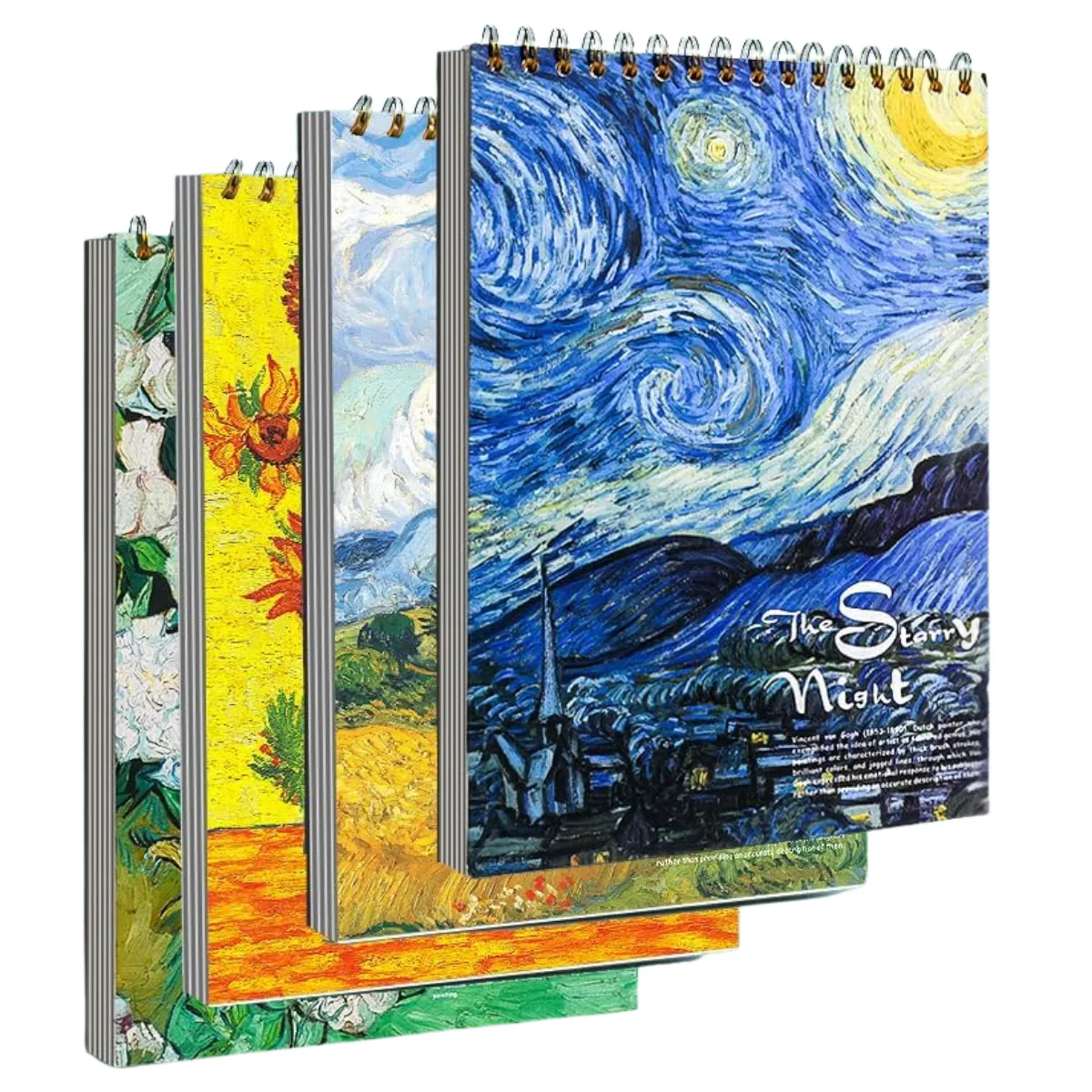 Cuaderno Sketchbook Tapa Dura Espiral A4 - Van Gogh