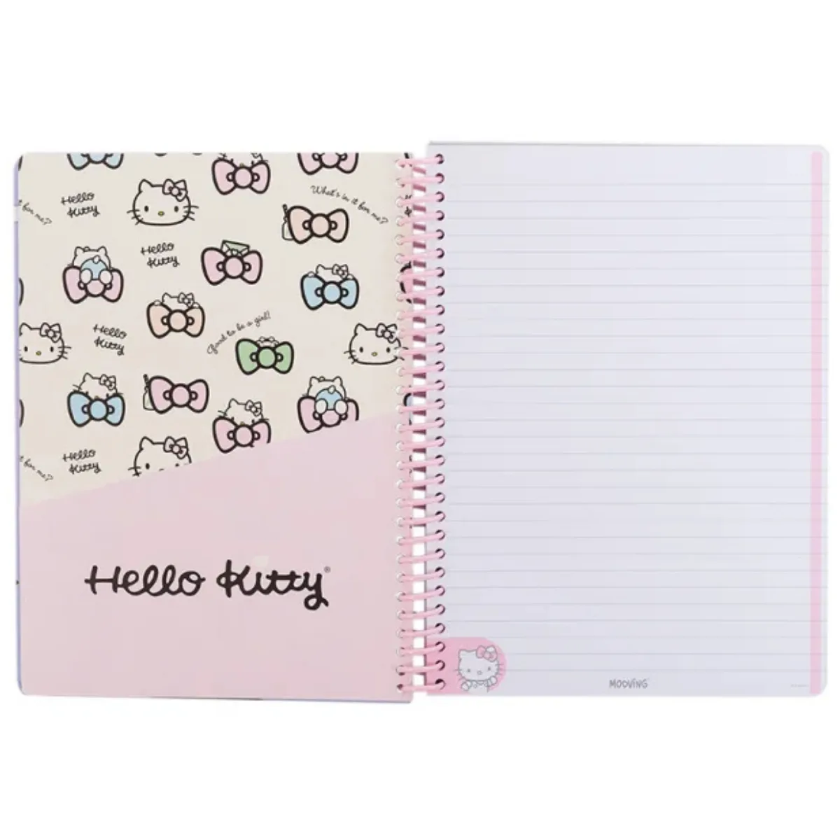 Cuadernola con espiral Hello Kitty -  Mooving