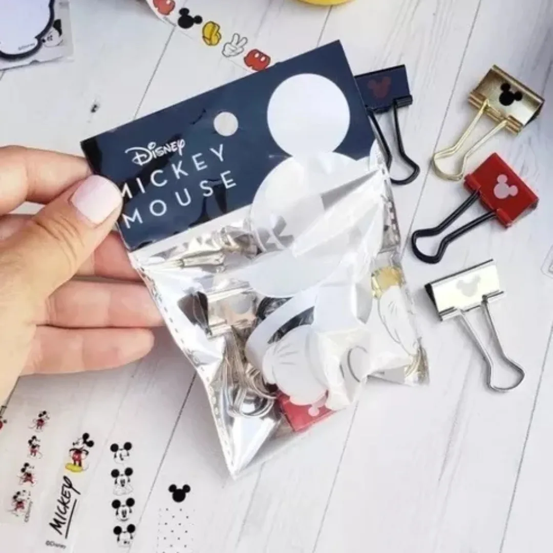 Doble Clips x12 unidades 19mm -  Mickey