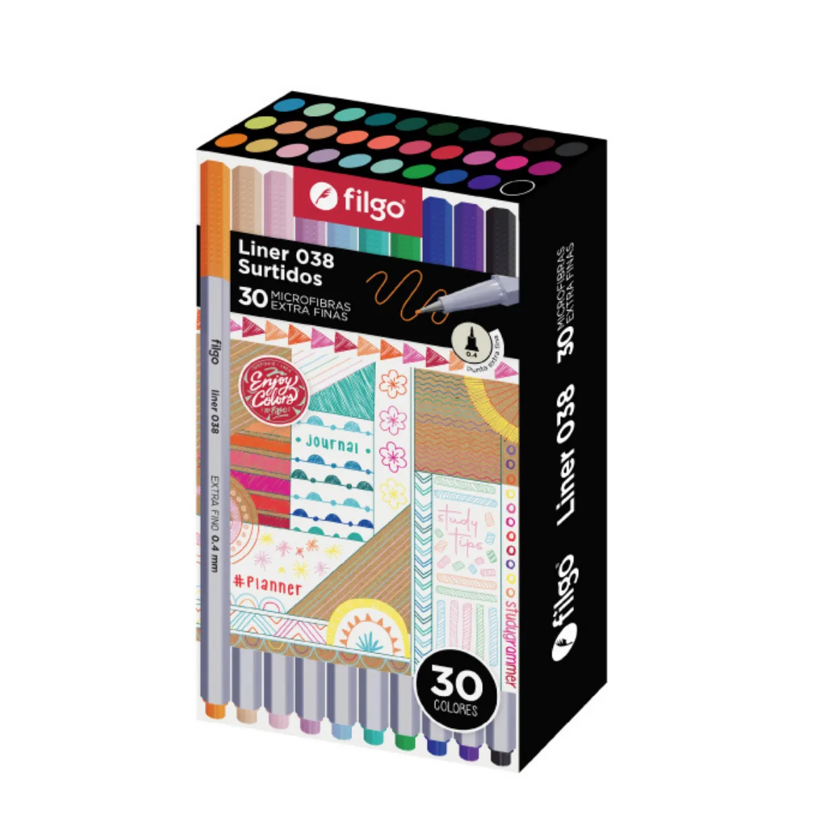 Estuche x30 MicroFibra y Marcadores - Filgo