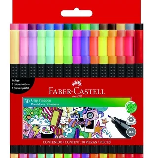 Fibras Finepen x30 - Faber Castell