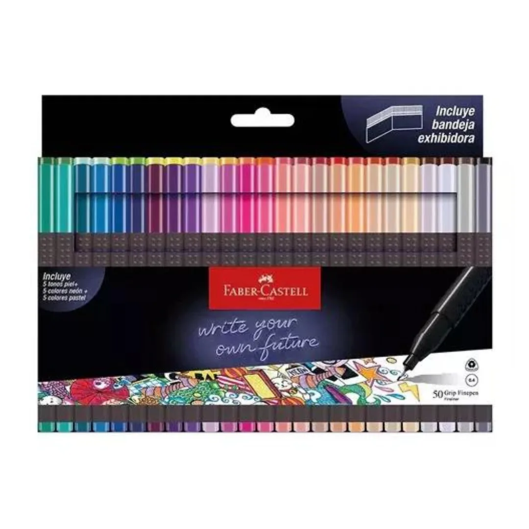 Fibras Finepen x50 - Faber Castell