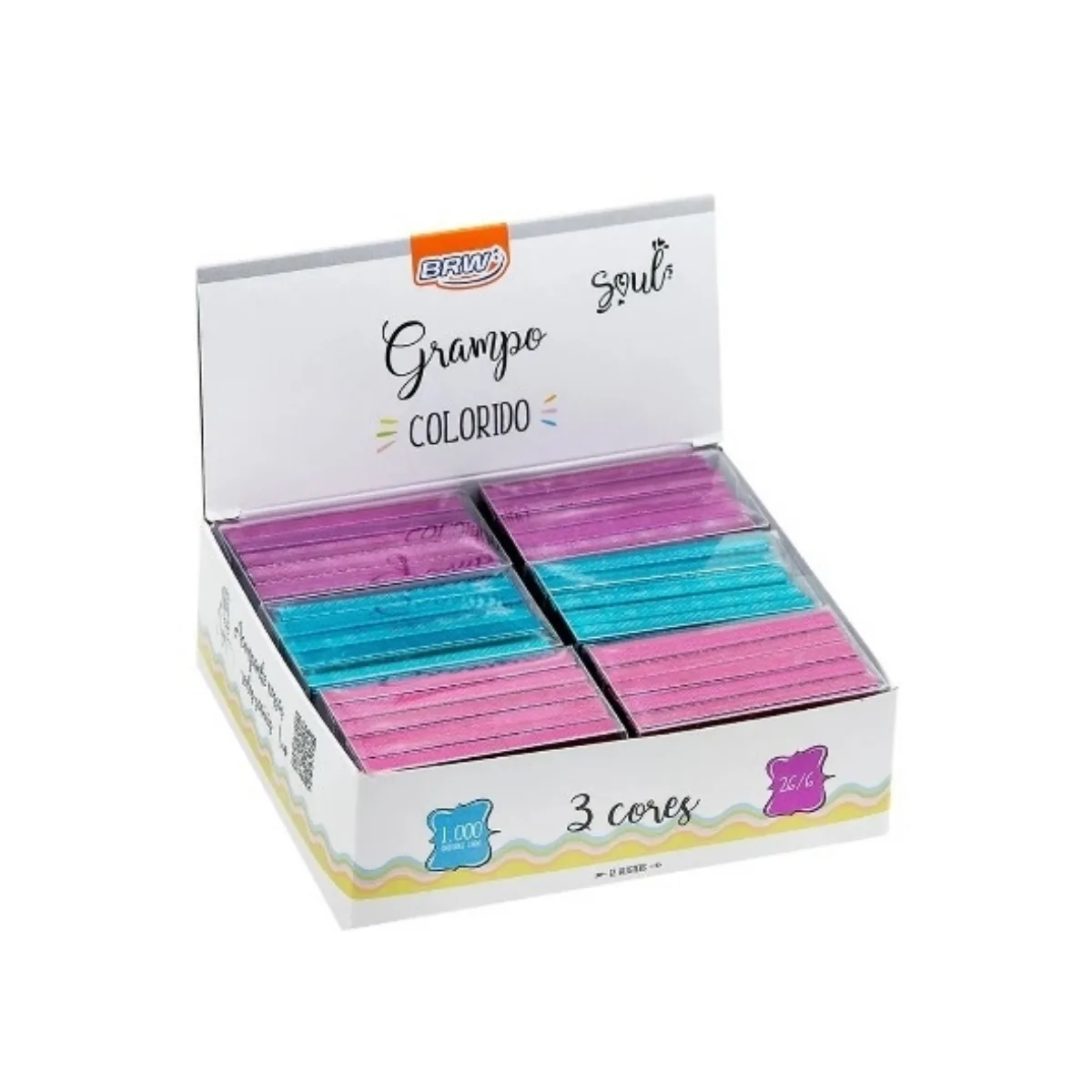 Grapas Engrampadora de Colores 26/6