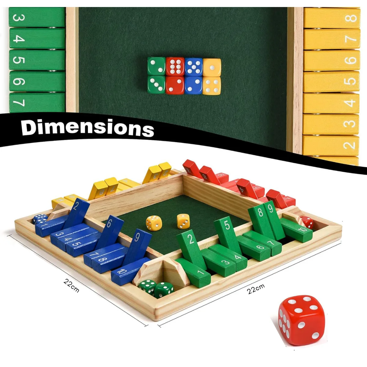 Juego de Dados Shut The Box