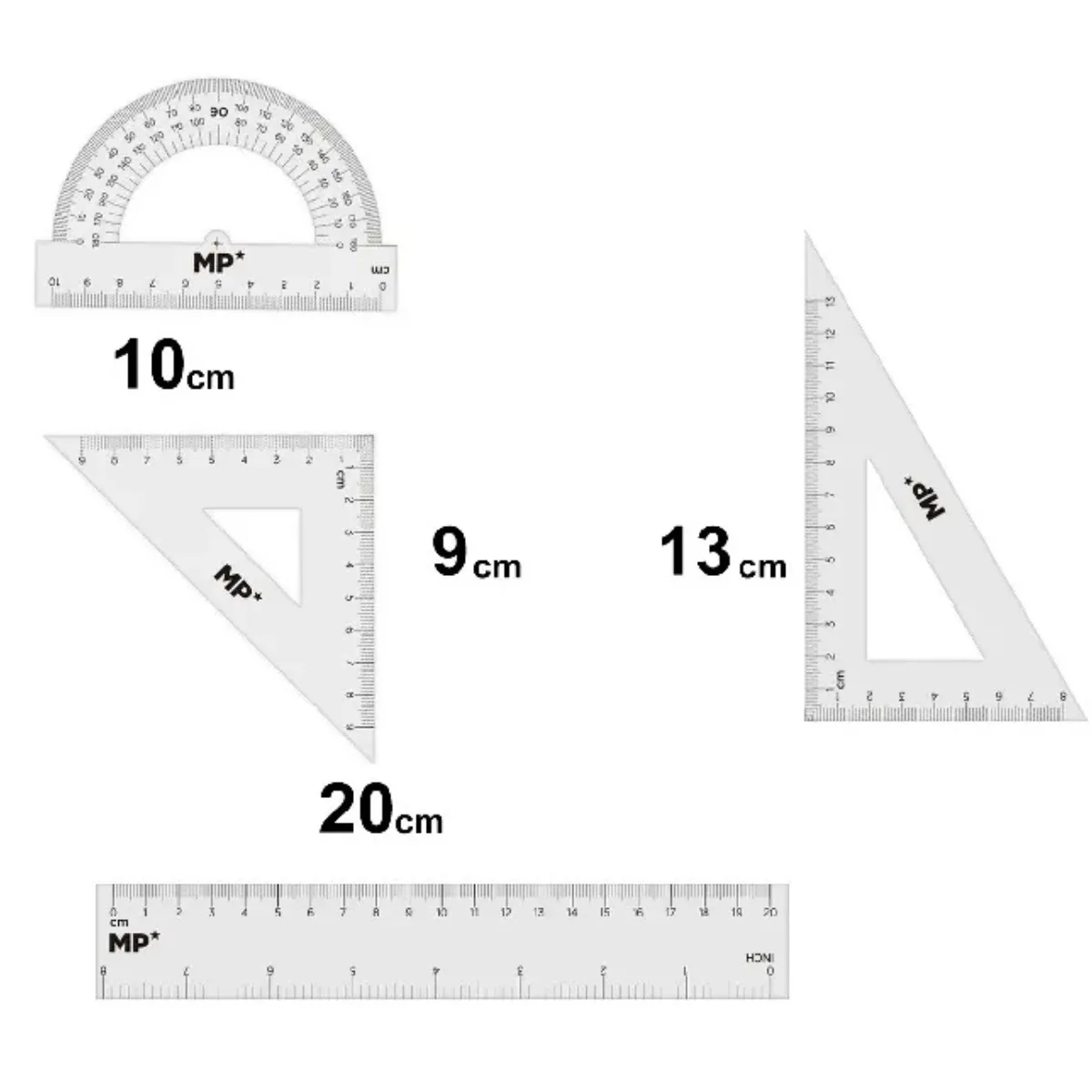 Juego de Geometria 20cm