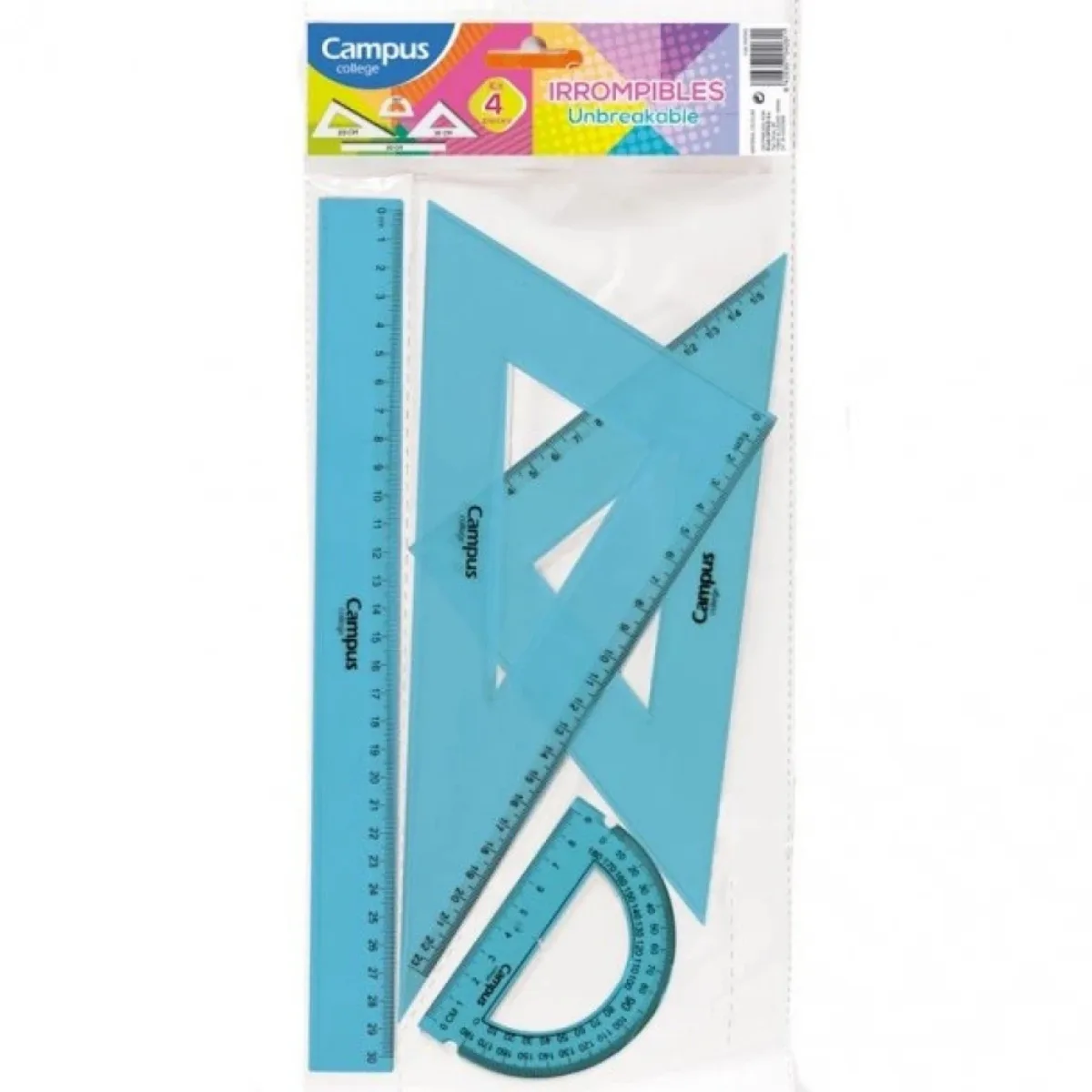 Juego de Geometria 30cm Flex - Campus