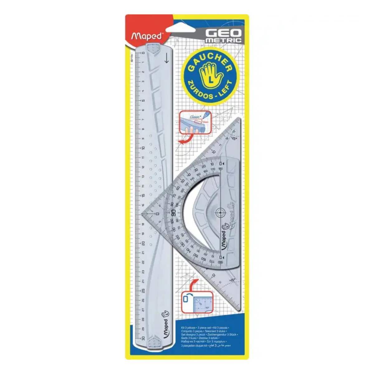 Juego De Geometria para zurdos 30cm - Maped