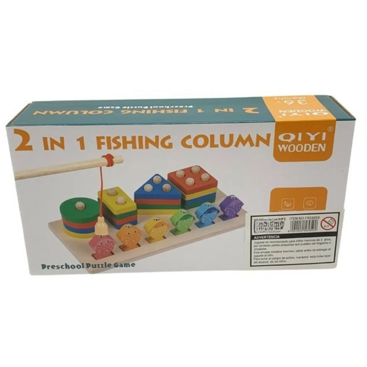 Juego de Pesca y Encastre en Madera 3