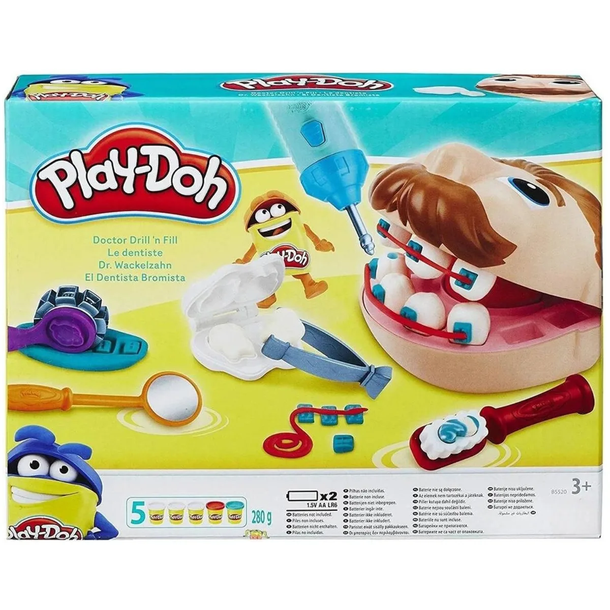Juego De Plastilina Play-doh Dentista Bromista 5