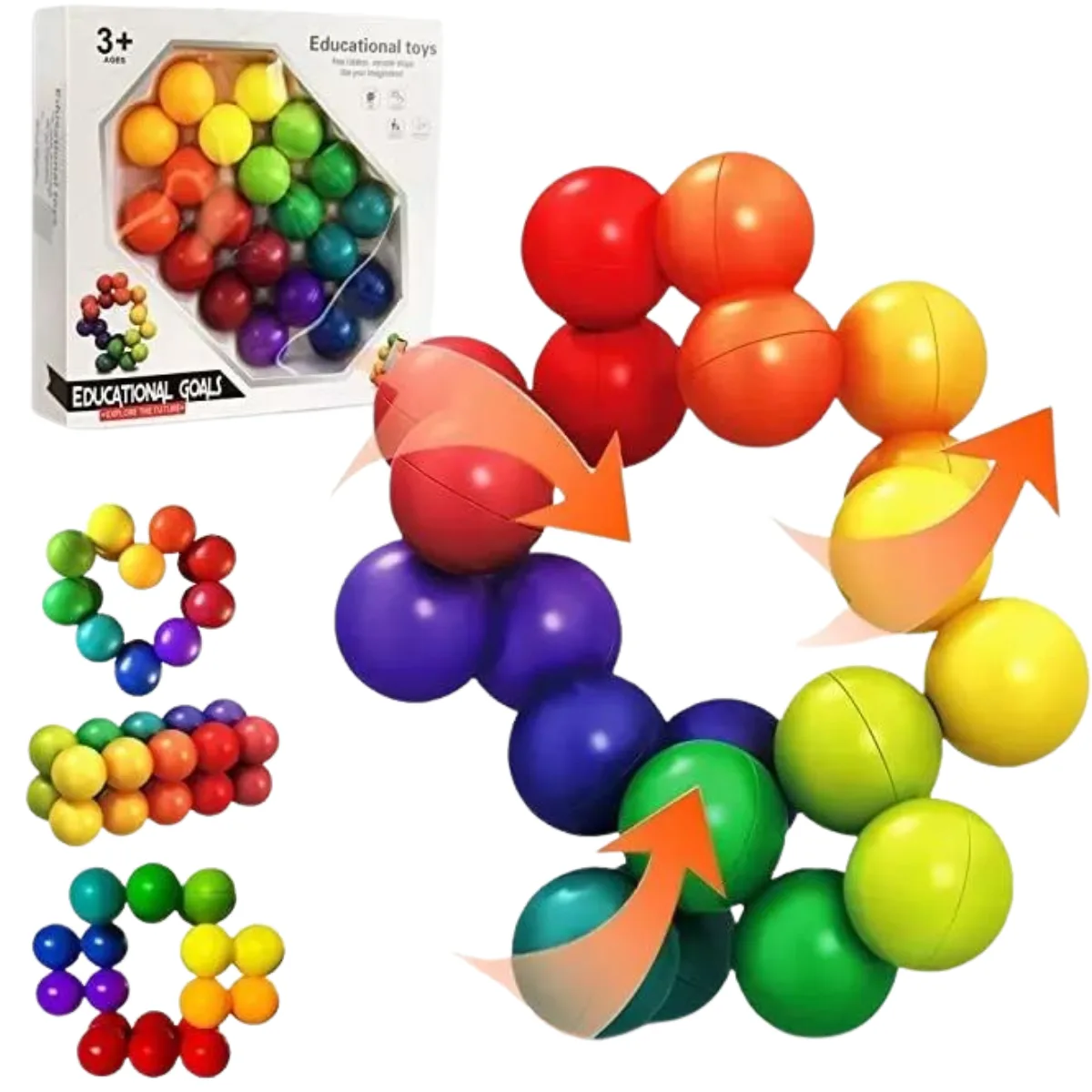 Juego Ingenio Puzzle Ball Sensorial Con Pelotas Encastrables