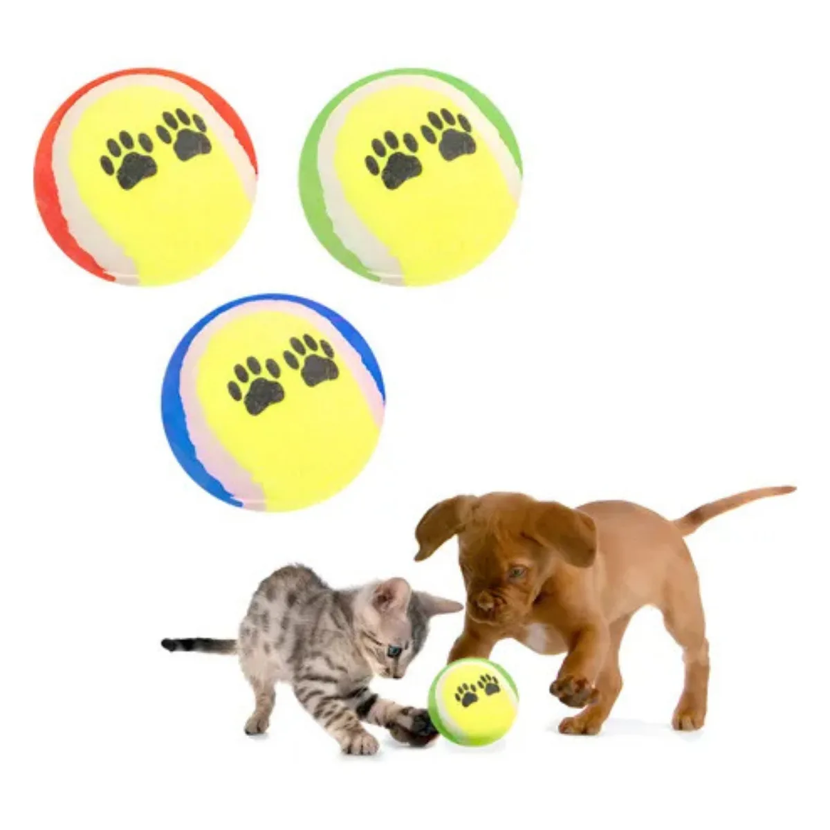 Juguete Mascota - Pelota estilo Tennis