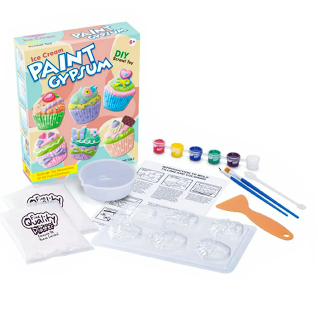 Kit de Arte de Yeso Cupcakes