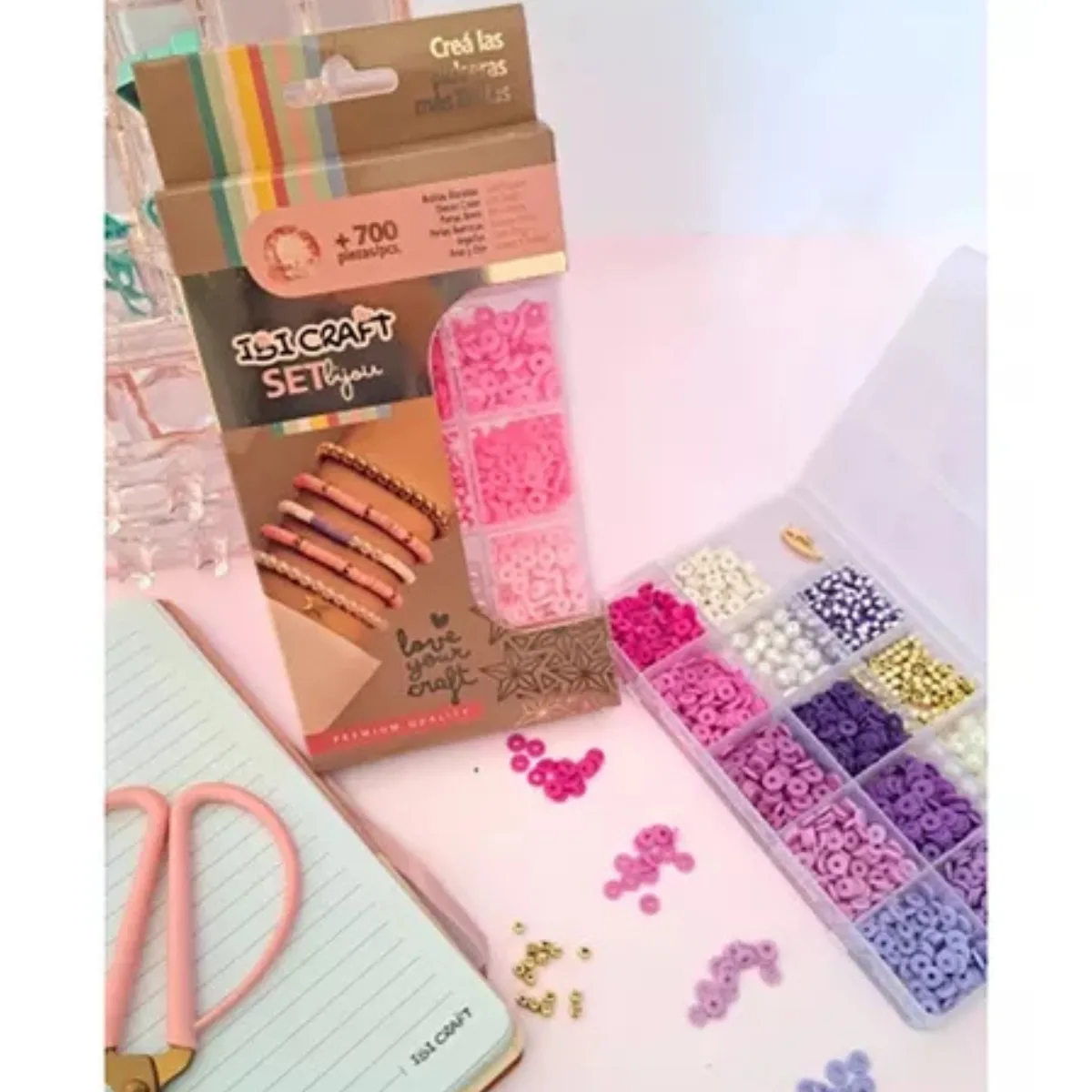 Kit de cuentas Pulseras 700 piezas - Ibi Craft