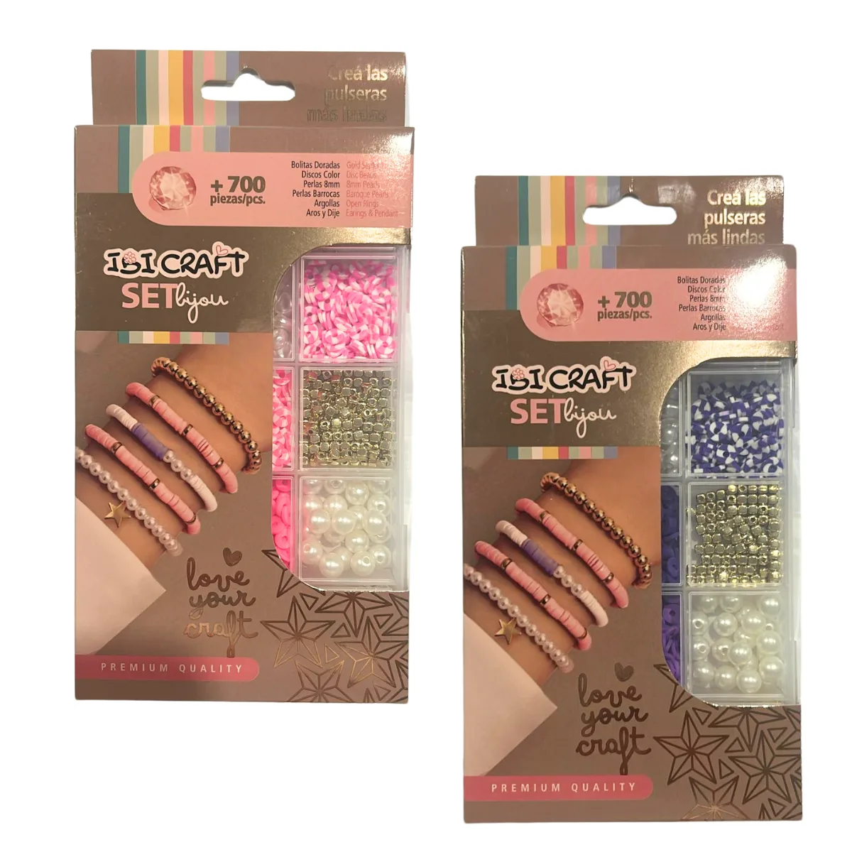 Kit de cuentas Pulseras 700 piezas - Ibi Craft