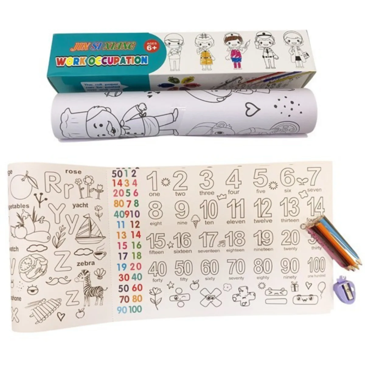 Lamina Rollo de Papel para Colorear