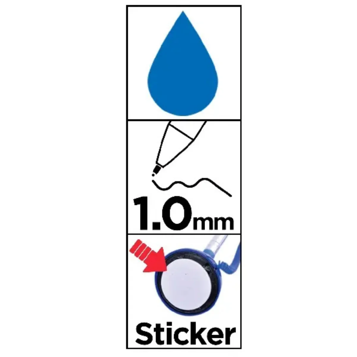 Lapicera Boligrafo con Base Adhesiva