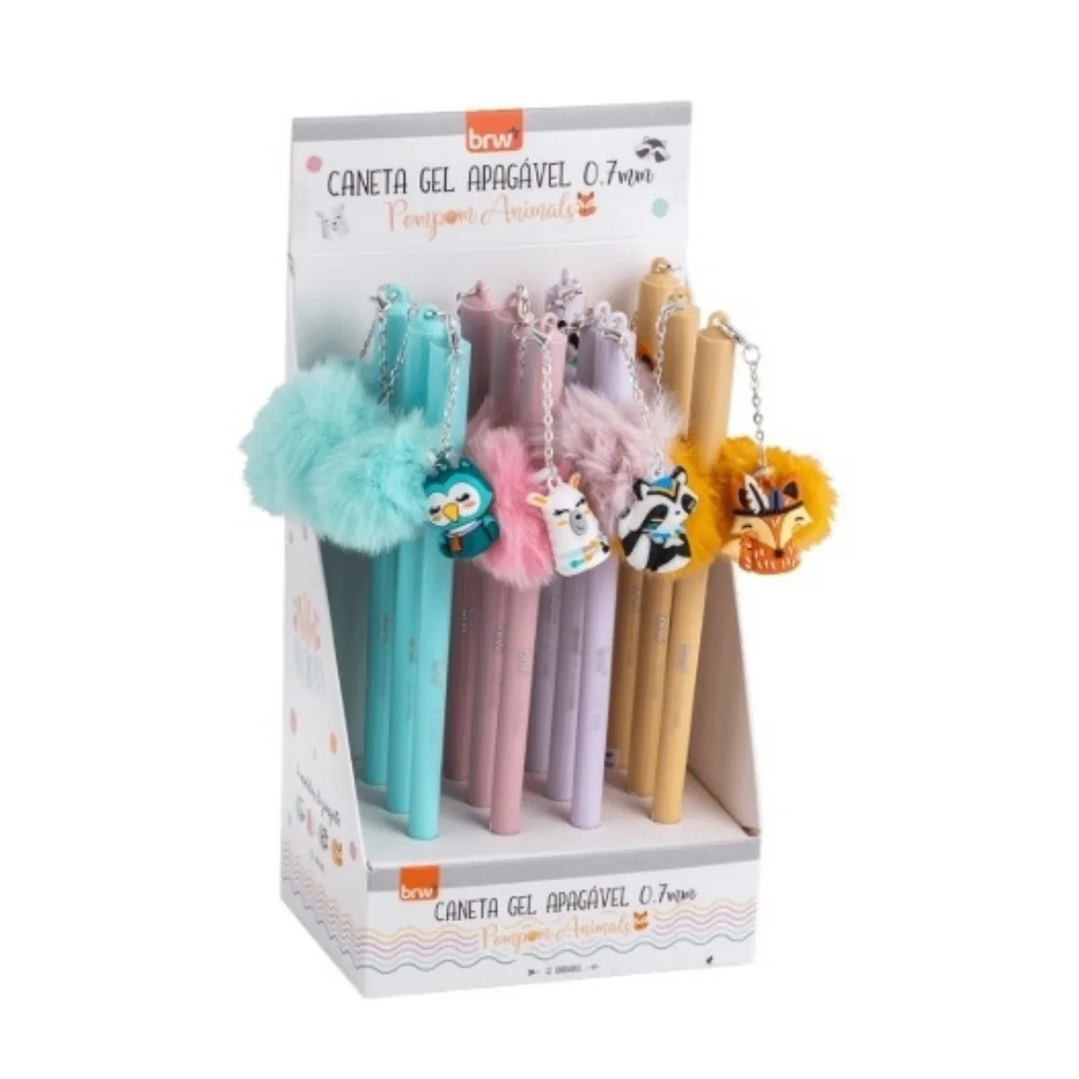 Lapicera borrable Pompon Animales - Ibi Craft