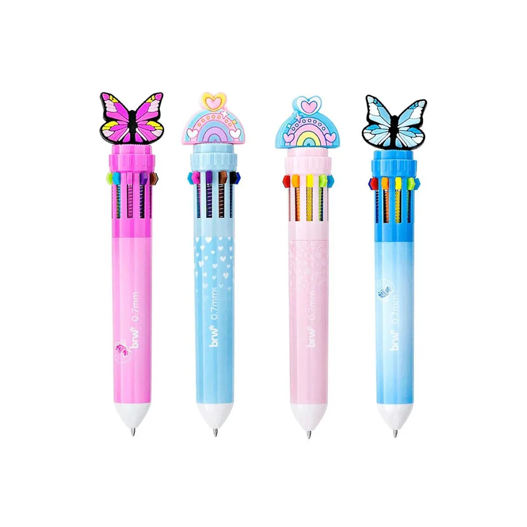 Lapicera Multicolor - 10 Colores BRW
