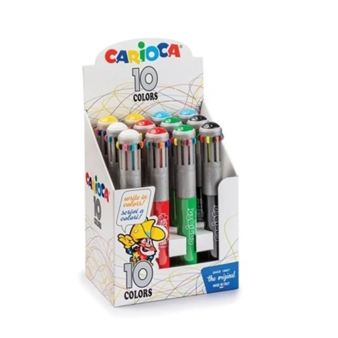 Lapicera Multicolor 10 Colores - Carioca