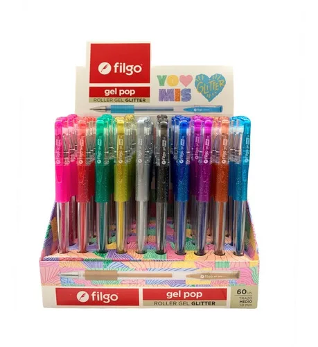 Lapiceras Gel Glitter - Filgo