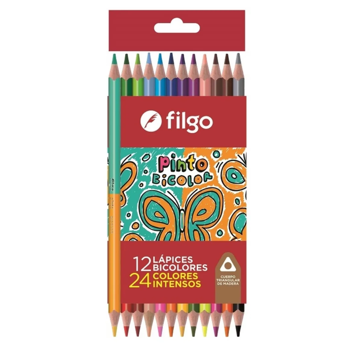 Lapices de Colores Bicolor x12 - Filgo
