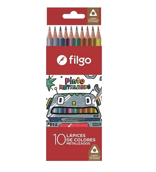 Lapices de Colores Metalizados x10 - Filgo