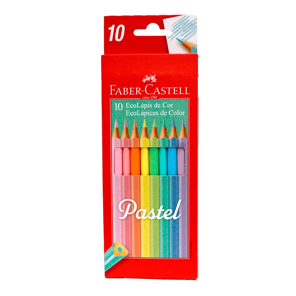Lapices de Colores Pasteles x10 - Faber Castell